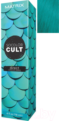

Крем-краска для волос MATRIX, Бирюзовый, Socolor Cult Direct пыльный бирюзовый