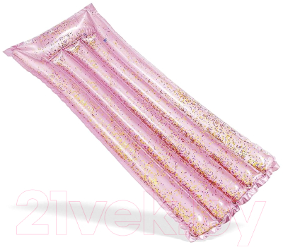 Надувной матрас для плавания Intex Pink Glitter Mat / 58720