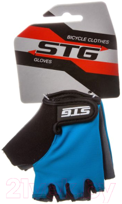 Велоперчатки STG Х87905-Л (L, синий)
