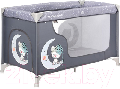 Кровать-манеж Lorelli Moonlight 1 Grey Cute Moon / 10080392070