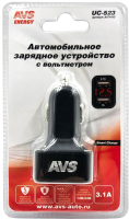 Зарядное устройство автомобильное AVS UC-523 / A07444S - 