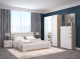 Миниатюра изображения товара Комплект мебели для спальни Горизонт Мебель Анталия (сонома/белый софт)