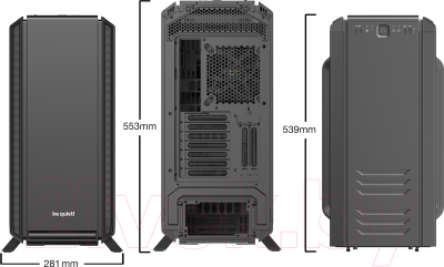 Корпус для компьютера Be quiet! Silent Base 801 Black EATX (BG029)
