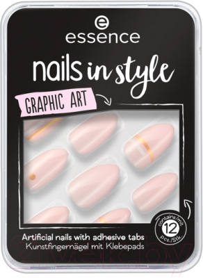 

Накладные ногти Essence, Розовый, Nails in Style тон 09
