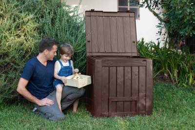Компостер Keter Deco Composter W/Base 340л / 231600 (коричневый)
