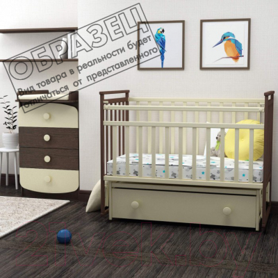Детская кроватка ФА-Мебель Дарья 1 (белый)