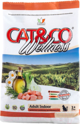 Сухой корм для кошек Adragna Cat&Co Wellness Adult Indoor Lamb&Potatoes (400г)