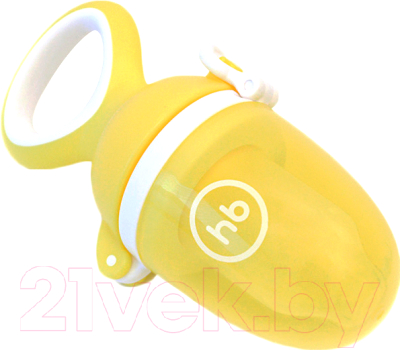 Ниблер Happy Baby С силиконовой насадкой для пюре и каш 15035 (желтый)