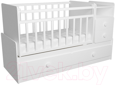 Детская кровать-трансформер ФА-Мебель Алеся (белый)