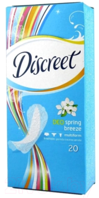 Прокладки ежедневные Discreet Deo Spring Breeze Multiform Single (20шт)