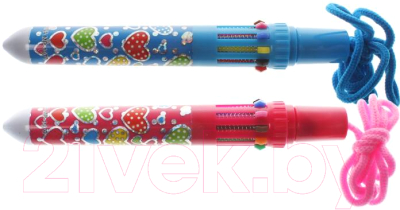 Изображение товара Ручка шариковая Darvish Сердечки / DV-7226 (10цв)