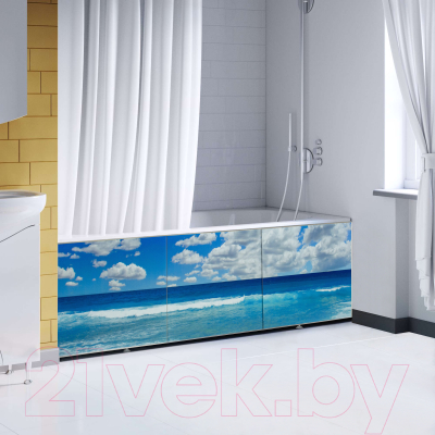 Экран для ванны Comfort Alumin Group Океан 3D 150x50
