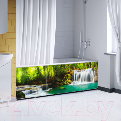 Экран для ванны Comfort Alumin Group Водопад 3D 170x50