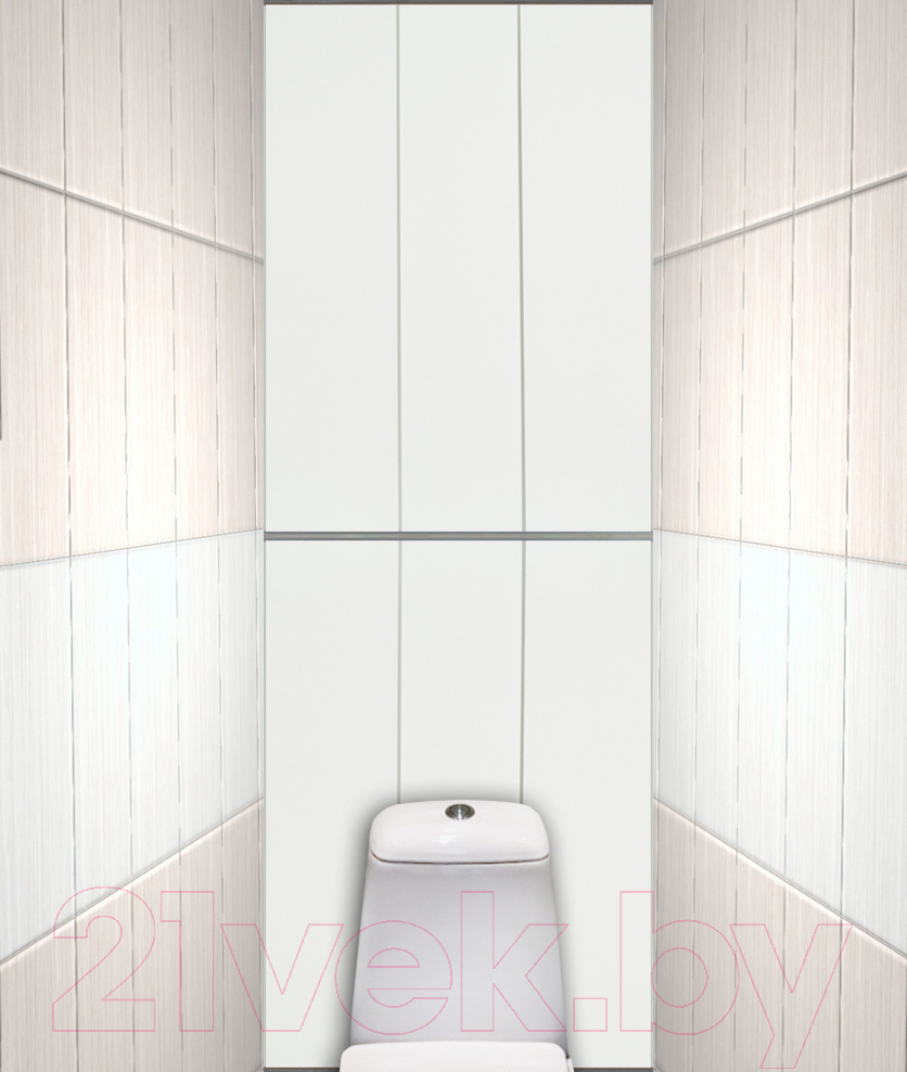 Экран-дверка Comfort Alumin Group Белый глянцевый 73x200 — фото 3