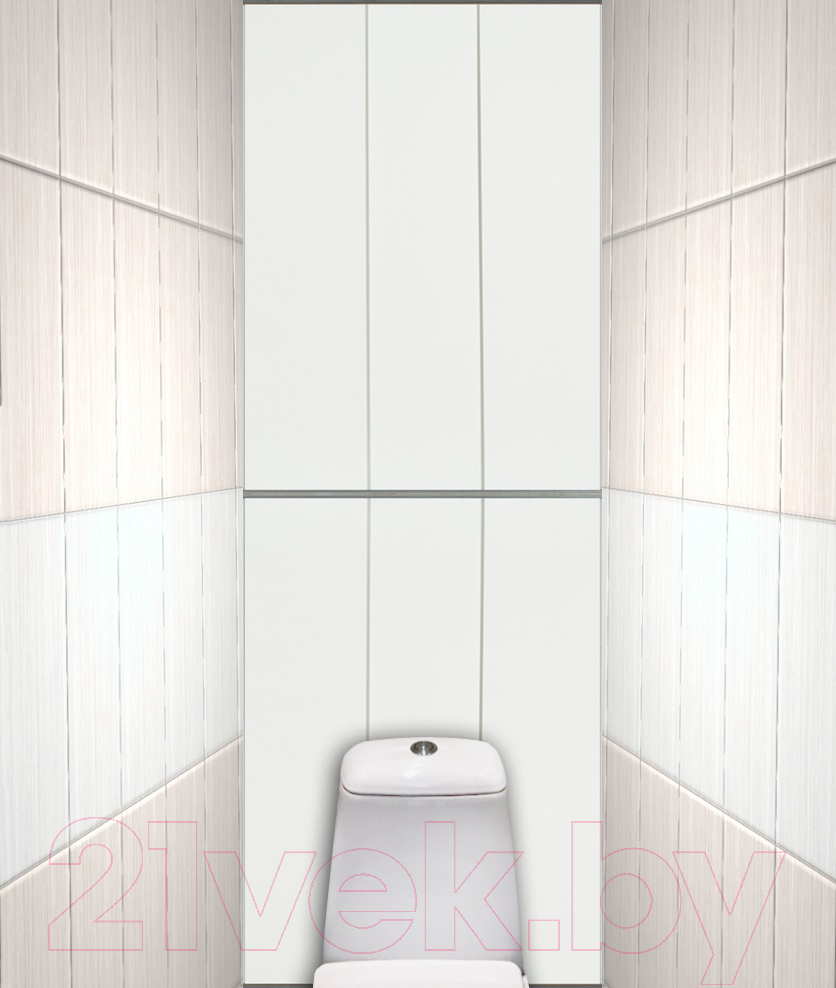 Экран-дверка Comfort Alumin Group Белый матовый 73x200 — фото 3