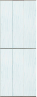 Экран-дверка Comfort Alumin Group Волна голубая 73x200 - 