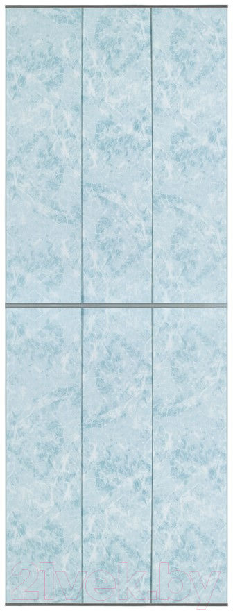 Экран-дверка Comfort Alumin Group Мрамор голубой 73x200