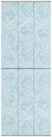 Экран-дверка Comfort Alumin Group Мрамор голубой 73x200 - 