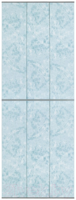 Экран-дверка Comfort Alumin Group Мрамор голубой 73x200