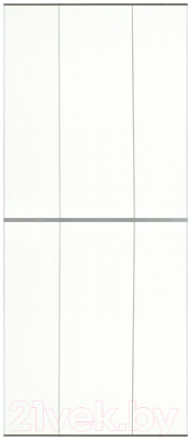 Экран-дверка Comfort Alumin Group Белый матовый 83x200