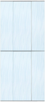 Экран-дверка Comfort Alumin Group Волна голубая 83x200 - 