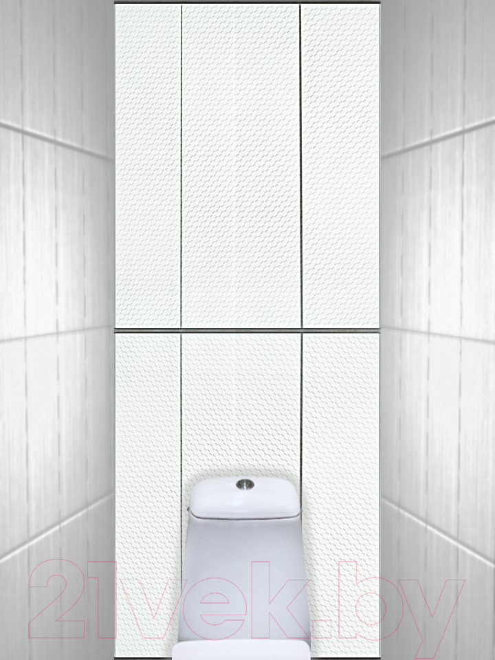Экран-дверка Comfort Alumin Group Ромбики 83x200 — фото 2
