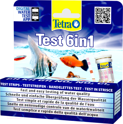 Тест для аквариумной воды Tetra Test 6 in 1 / 175488/704154