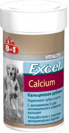 Кормовая добавка для животных 8in1 Excel Calcium / 115540/660891