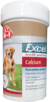 Кормовая добавка для животных 8in1 Exsel Calcium / 109402/660473 (155таб) - 