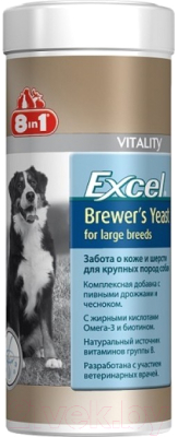 Кормовая добавка для животных 8in1 Excel Brewers Yeast / 109525/660470 (80таб)