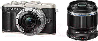 Беззеркальный фотоаппарат Olympus PEN E-PL9 Get Ready Kit 14-42mm EZ + 30mm Macro (+ мешочек и отражатель)