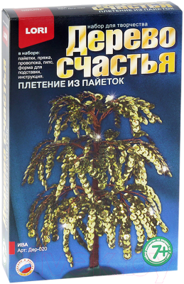

Набор для творчества Lori, Дерево счастья. Ива / Дер-020