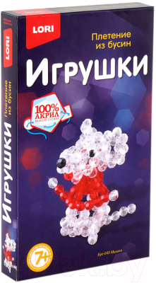 

Набор для творчества Lori, Игрушки. Мышка / Бус-045