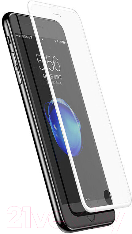 Защитное стекло для телефона Case 3D Rubber для iPhone 6 / 6S / 7 / 8 (белый) — фото 1