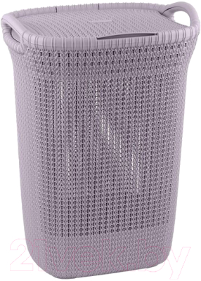 Корзина для белья Curver Knit Laundry Hamper / 240371 (57л, фиолетовый)