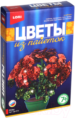 

Набор для творчества Lori, Цветы из пайеток. Розы / Цв-013