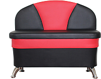 Скамья кухонная мягкая Компас-мебель КС-035-01 (черный/красный) - 