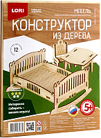 

Комплект аксессуаров для кукольного домика Lori, Мебель Кровать / Фн-013