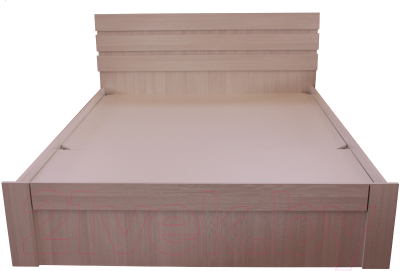 Полуторная кровать Компас-мебель КС-014-1014Д2 140x200 (дуб сонома светлый)