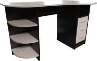 Компьютерный стол Компас-мебель КС-003-06 (венге темный/дуб молочный) - 