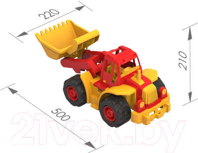 Трактор игрушечный Нордпласт Богатырь мини с грейдером / 299