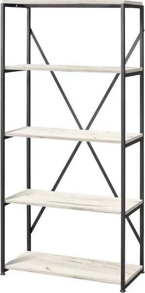 Стеллаж Millwood Neo Loft СН-1 Л (дуб белый Craft/металл черный)