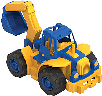 Трактор игрушечный Нордпласт Богатырь мини с ковшом / 298 - 