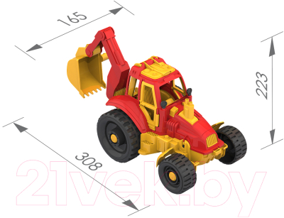 Трактор игрушечный Нордпласт С ковшом / 399