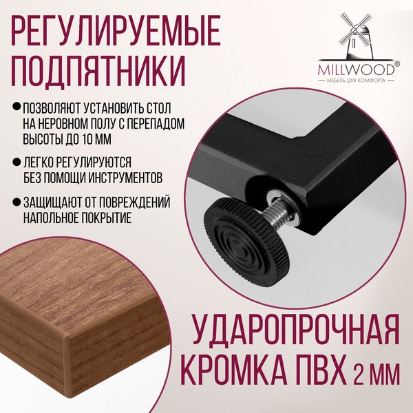 Стеллаж Millwood Neo Loft СН-4 Л (дуб табачный Craft/металл черный)