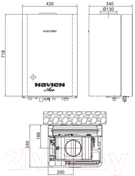 Газовый котел Navien ACE-16AN