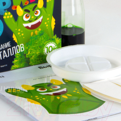 Изображение товара Набор для выращивания кристаллов Lori Монстрики. Зеленый монстрик / Крф-016