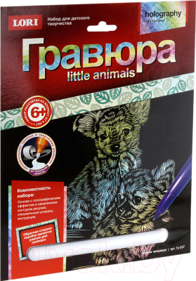 

Набор для творчества Lori, Гравюра Animals Little Щенки чихуахуа / Гр-537