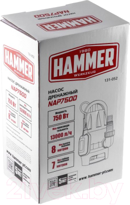 Дренажный насос Hammer NAP750D (641200)
