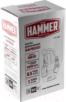 Дренажный насос Hammer NAP900D (641201)